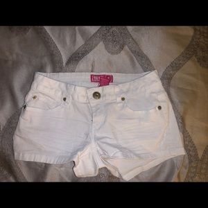 Plain white shorts